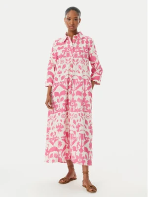 LOLA CASADEMUNT Sukienka koszulowa LS2616008 Różowy Relaxed Fit