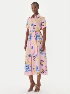 LOLA CASADEMUNT Sukienka koszulowa LS2616088 Różowy Regular Fit