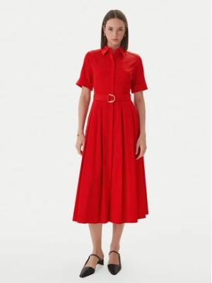 LOLA CASADEMUNT Sukienka koszulowa LS2616089 Czerwony Regular Fit