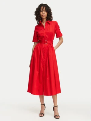 LOLA CASADEMUNT Sukienka koszulowa LS2616089 Czerwony Regular Fit
