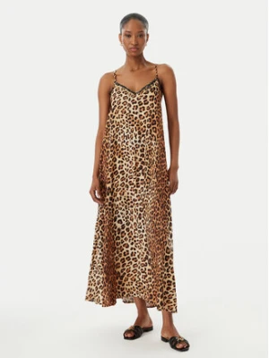 LOLA CASADEMUNT Sukienka letnia LS2616004 Beżowy Relaxed Fit