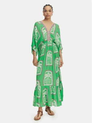 LOLA CASADEMUNT Sukienka letnia LS2616049 Zielony jasny Relaxed Fit