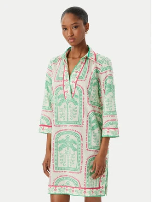 LOLA CASADEMUNT Sukienka letnia LS2616074 Kremowy Regular Fit