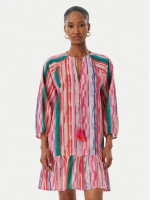 LOLA CASADEMUNT Sukienka letnia LS2616154 Różowy jasny Regular Fit