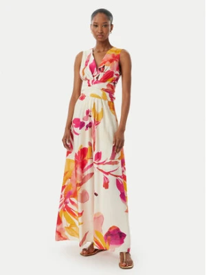 LOLA CASADEMUNT Sukienka wieczorowa MS2616016 Kremowy Regular Fit