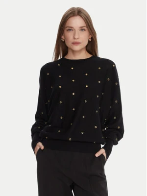 LOLA CASADEMUNT Sweter MF2511023 Czarny Oversize