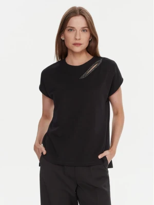 LOLA CASADEMUNT T-Shirt LF2515024 Czarny Regular Fit