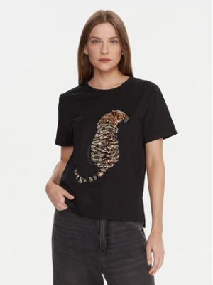 LOLA CASADEMUNT T-Shirt LF2515027 Czarny Regular Fit