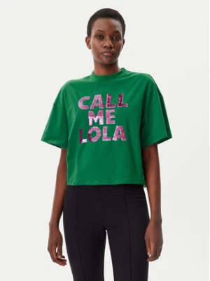 LOLA CASADEMUNT T-Shirt LS2515054 Zielony Relaxed Fit