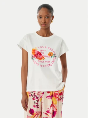 LOLA CASADEMUNT T-Shirt LS2615010 Biały Regular Fit