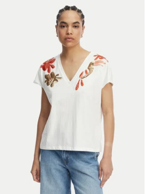 LOLA CASADEMUNT T-Shirt MS2615002 Biały Regular Fit