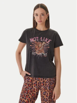 LOLA CASADEMUNT T-Shirt MS2615050 Czarny Regular Fit