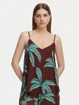 LOLA CASADEMUNT Top LS2615121 Brązowy Regular Fit