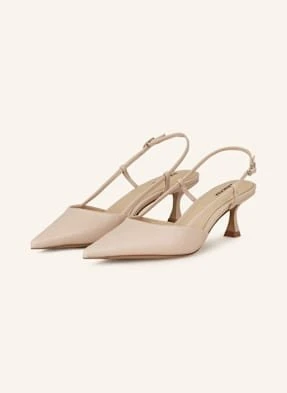 Lola Cruz Czółenka Z Odkrytą Piętą Carmen beige