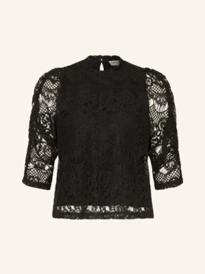 Lollys Laundry Bluzka Liloull Z Koronką schwarz