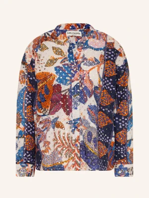Lollys Laundry Bluzka Scottiell Z Koronki Ażurowanej blau