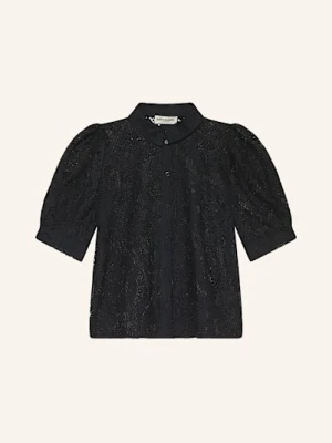 Lollys Laundry Bluzka Z Koronki Bonoll Z Rękawami 3/4 blau