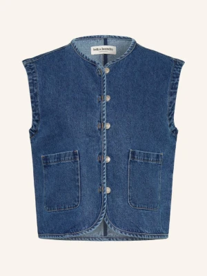 Lollys Laundry Kamizelka Dżinsowa Abbeyll blau NIEBIESKI