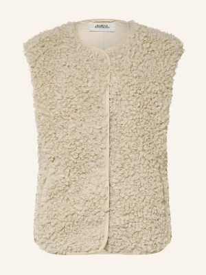 Lollys Laundry Kamizelka Z Futra Teddy Vadall beige
