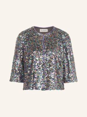Lollys Laundry Kurtka Trinell Z Cekinami I Rękawami 3/4 silber
