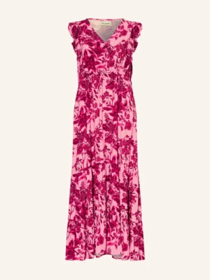 Lollys Laundry Sukienka Samoll Z Falbanami pink