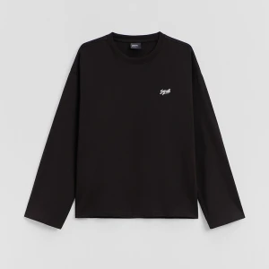 Long sleeve z napisem Synth czarny House