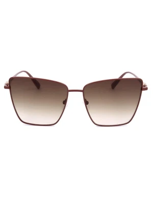 Longchamp Damskie okulary przeciwsłoneczne w kolorze bordowo-jasnobrązowym rozmiar: 58