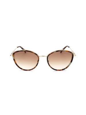 Longchamp Damskie okulary przeciwsłoneczne w kolorze brązowo-błękitnym rozmiar: 54