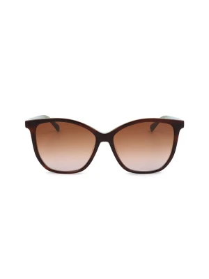 Longchamp Damskie okulary przeciwsłoneczne w kolorze brązowo-błękitnym rozmiar: 57