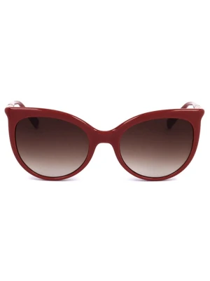 Longchamp Damskie okulary przeciwsłoneczne w kolorze brązowo-czerwonym rozmiar: 54