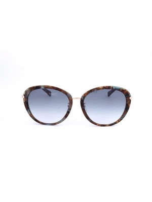 Longchamp Damskie okulary przeciwsłoneczne w kolorze brązowo-srebrno-błękitnym rozmiar: 57