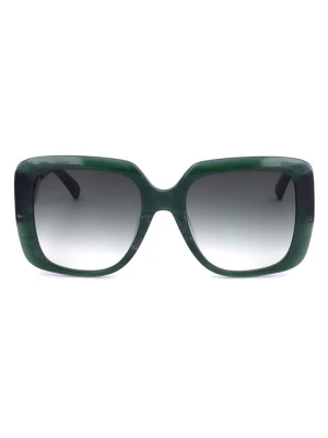 Longchamp Damskie okulary przeciwsłoneczne w kolorze ciemnozielono-szarym rozmiar: 53