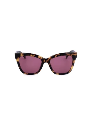 Longchamp Damskie okulary przeciwsłoneczne w kolorze fioletowo-brązowym rozmiar: 53