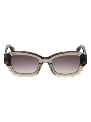 Longchamp Damskie okulary przeciwsłoneczne w kolorze jasnobrązowo-oliwkowym rozmiar: 50