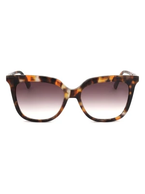 Longchamp Damskie okulary przeciwsłoneczne w kolorze jasnobrązowym rozmiar: 53