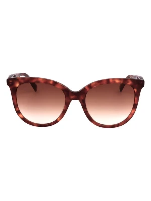 Longchamp Damskie okulary przeciwsłoneczne w kolorze jasnobrązowym rozmiar: 54