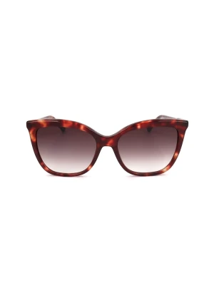 Longchamp Damskie okulary przeciwsłoneczne w kolorze jasnobrązowym rozmiar: 55