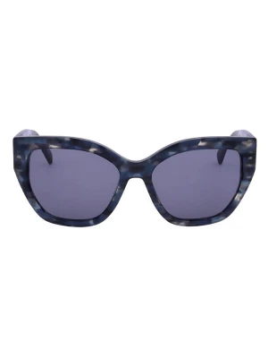 Longchamp Damskie okulary przeciwsłoneczne w kolorze niebiesko-granatowym rozmiar: 55