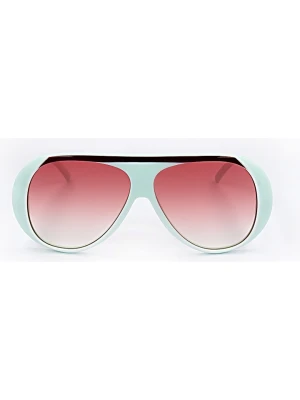 Longchamp Damskie okulary przeciwsłoneczne w kolorze turkusowo-czerwonym rozmiar: 59