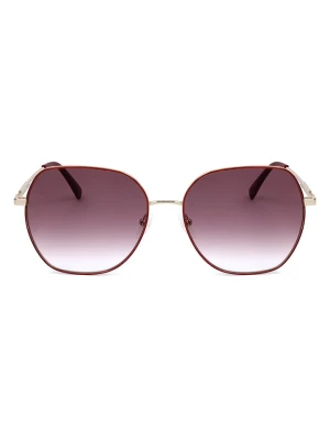 Longchamp Damskie okulary przeciwsłoneczne w kolorze złoto-bordowo-fioletowym rozmiar: 60