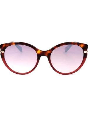 Longchamp Damskie okulary przeciwsłoneczne w kolorze złoto-brązowo-fioletowym rozmiar: 54