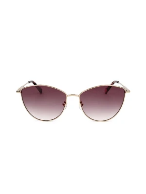 Longchamp Damskie okulary przeciwsłoneczne w kolorze złoto-brązowym rozmiar: 58