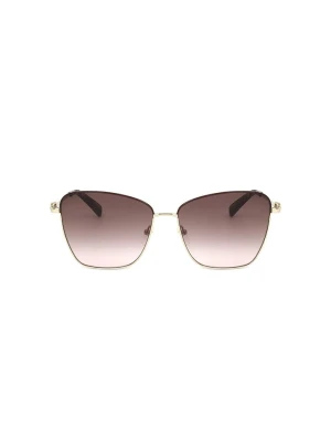 Longchamp Damskie okulary przeciwsłoneczne w kolorze złoto-brązowym rozmiar: 59
