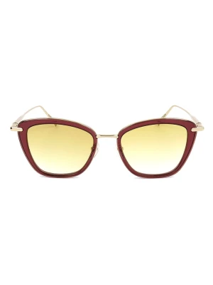 Longchamp Damskie okulary przeciwsłoneczne w kolorze złoto-czerwono-żółtym rozmiar: 52
