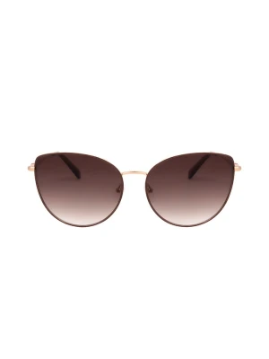 Longchamp Damskie okulary przeciwsłoneczne w kolorze złoto-jasnobrązowym rozmiar: 60