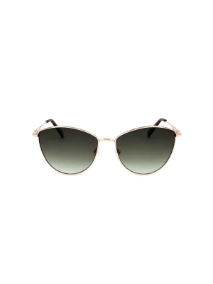 Longchamp Damskie okulary przeciwsłoneczne w kolorze złoto-zielonym rozmiar: 58