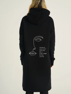 Longline Hoodie Hold Fast To Dreams XS/S