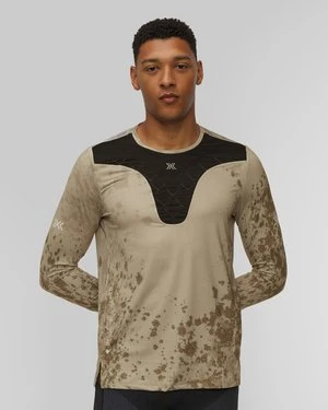 Longsleeve Biegowy Męski X-bionic Corefusion Run Shirt Ls Beżowo-czarny