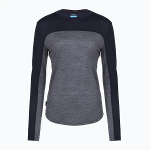 Longsleeve damski icebreaker Merino 125 Cool-Lite Sphere Tee CB midnnavy hthr/midnnavy/cb
