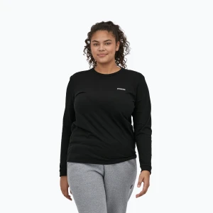 Longsleeve damski Patagonia P-6 Logo Responsibili-Tee black
